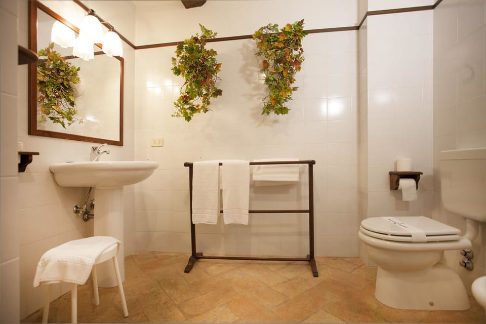 Suite | Bathroom | Free toiletries, hair dryer, bidet, towels