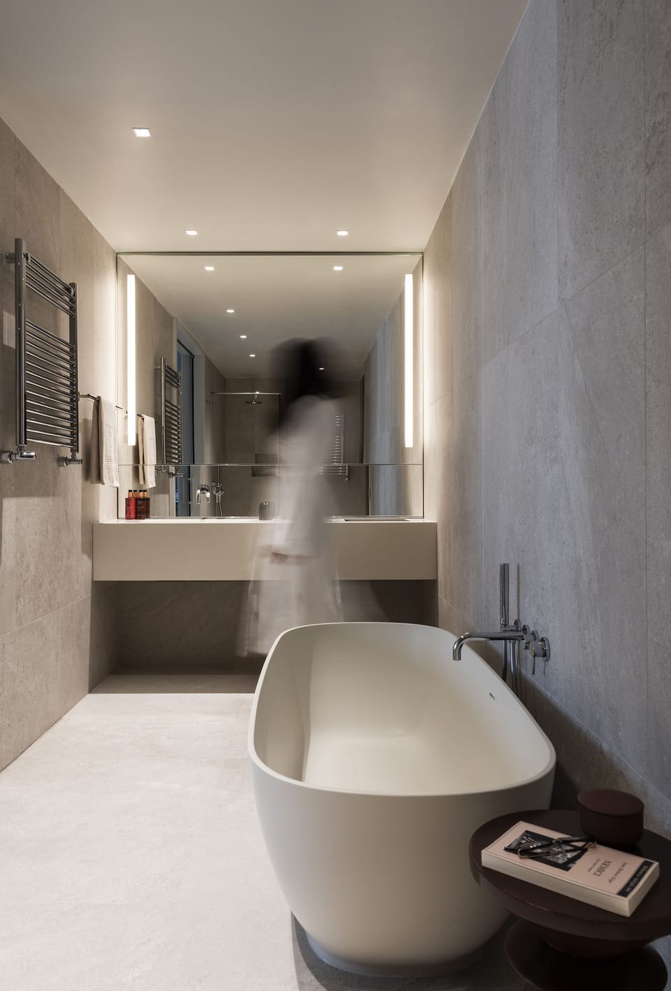 Suite | Bathroom | Designer toiletries, hair dryer, slippers, bidet