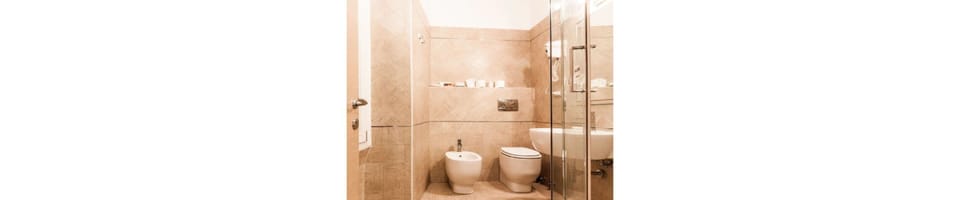 Double Room | Bathroom | Shower, rainfall showerhead, free toiletries, hair dryer