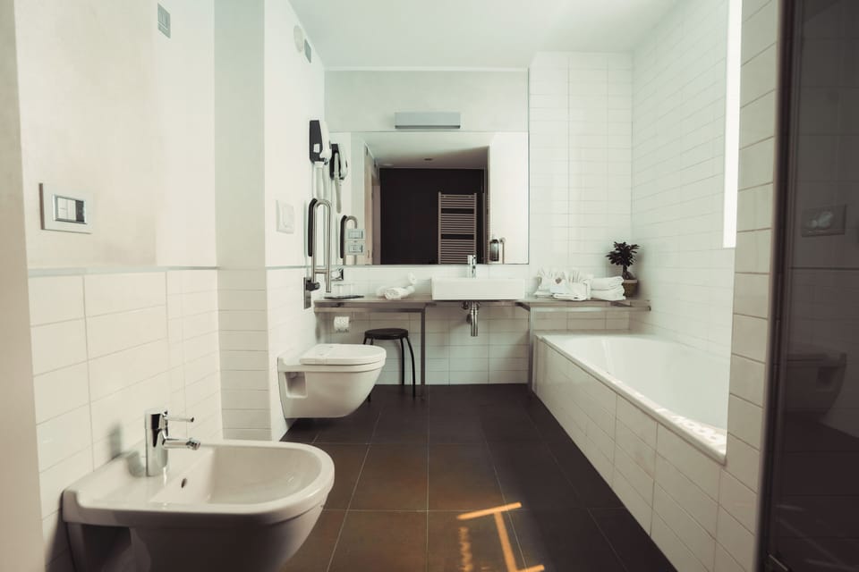 Deluxe Triple Room | Bathroom | Free toiletries, hair dryer, towels