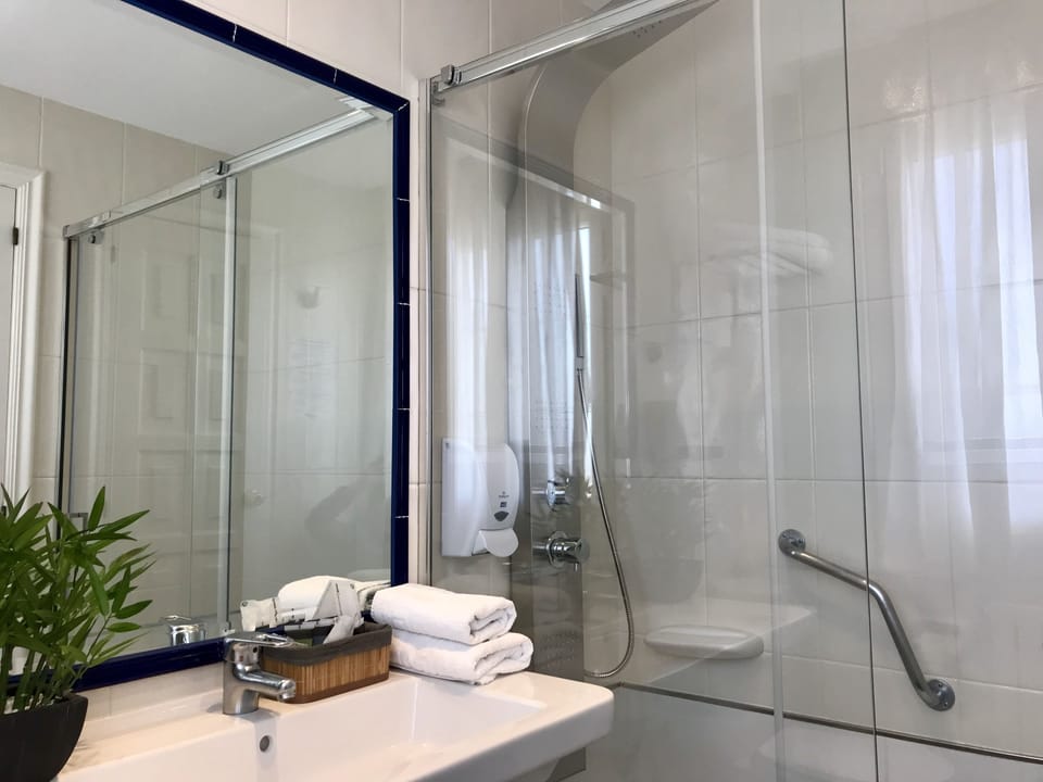 Shower, hydromassage showerhead, hair dryer