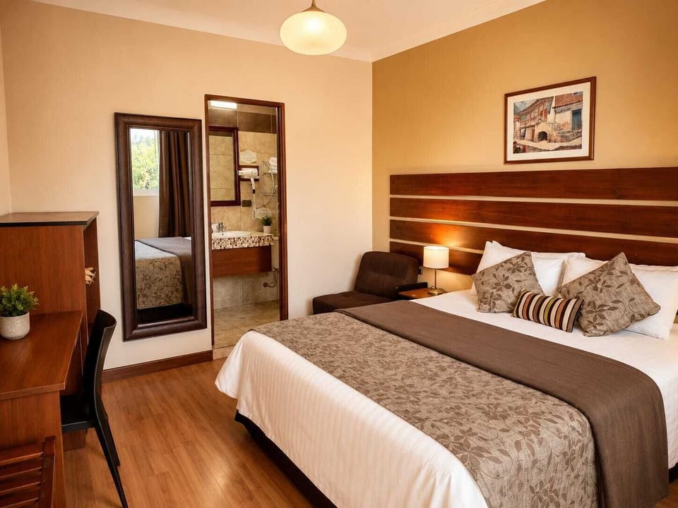 Comfort Double Room, Garden View | Down comforters, desk, laptop workspace, free WiFi