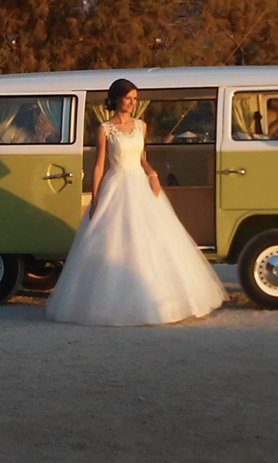 Outdoor wedding area