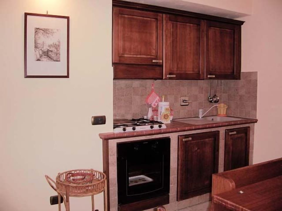 Fridge, stovetop, dishwasher, coffee/tea maker