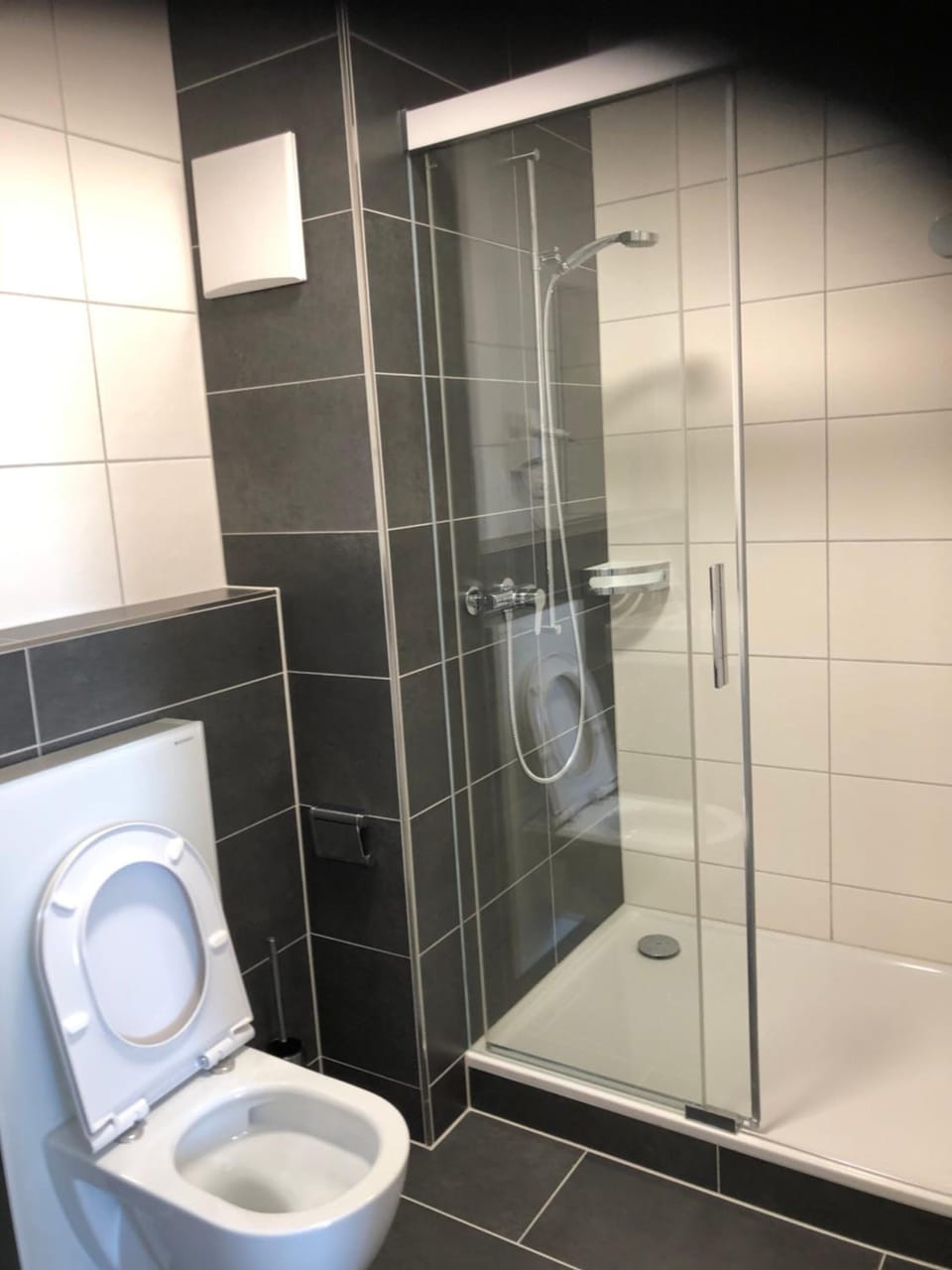 Bidet, towels