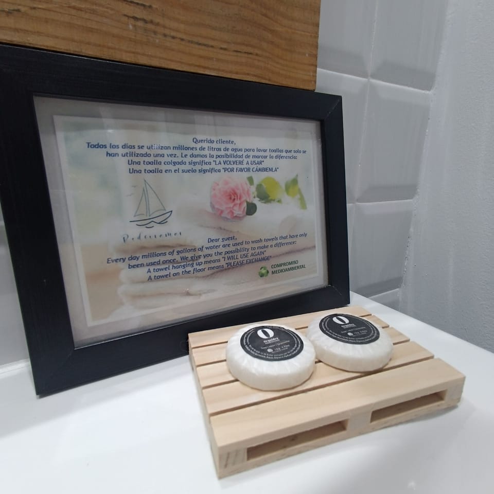 Free toiletries, hair dryer, towels, soap