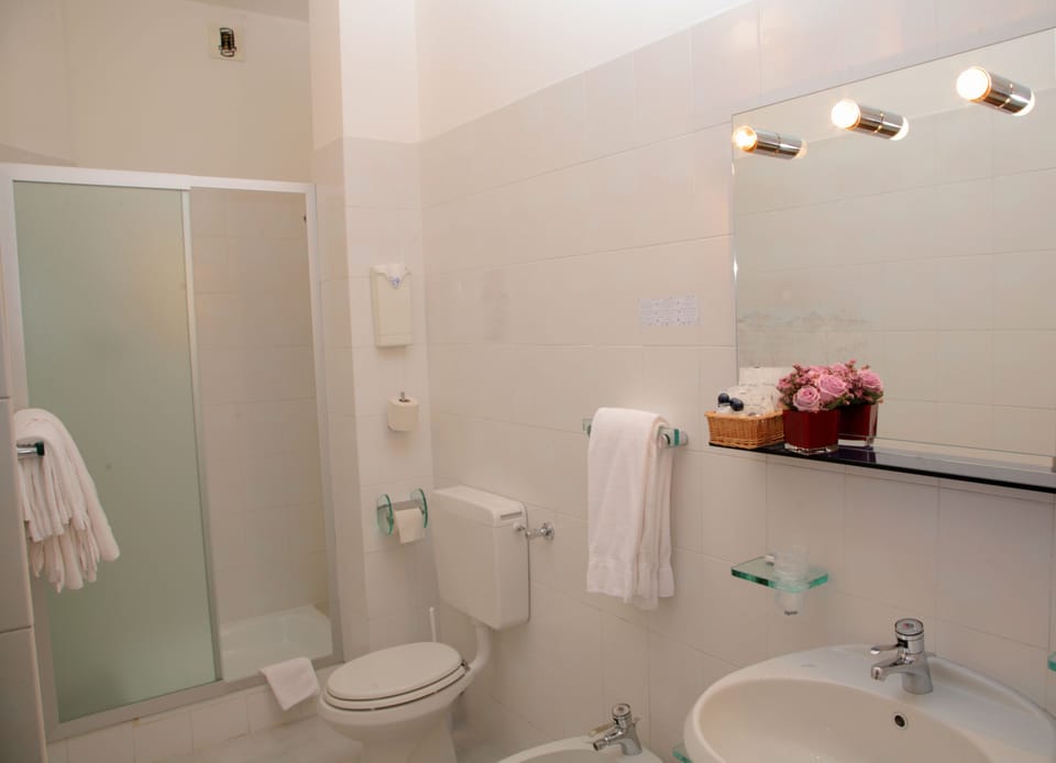 Triple Room | Bathroom | Free toiletries, hair dryer, bidet, towels