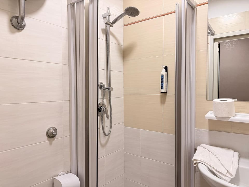 Triple Room | Bathroom | Shower, eco-friendly toiletries, hair dryer, towels