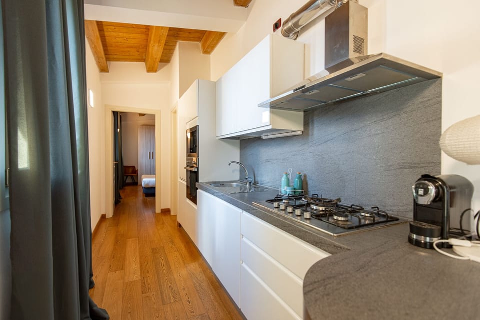 Apartment, 1 Bedroom | Private kitchen | Espresso maker, coffee/tea maker, electric kettle