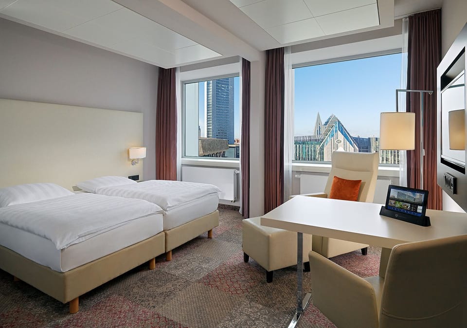 In-room safe, desk, laptop workspace, soundproofing