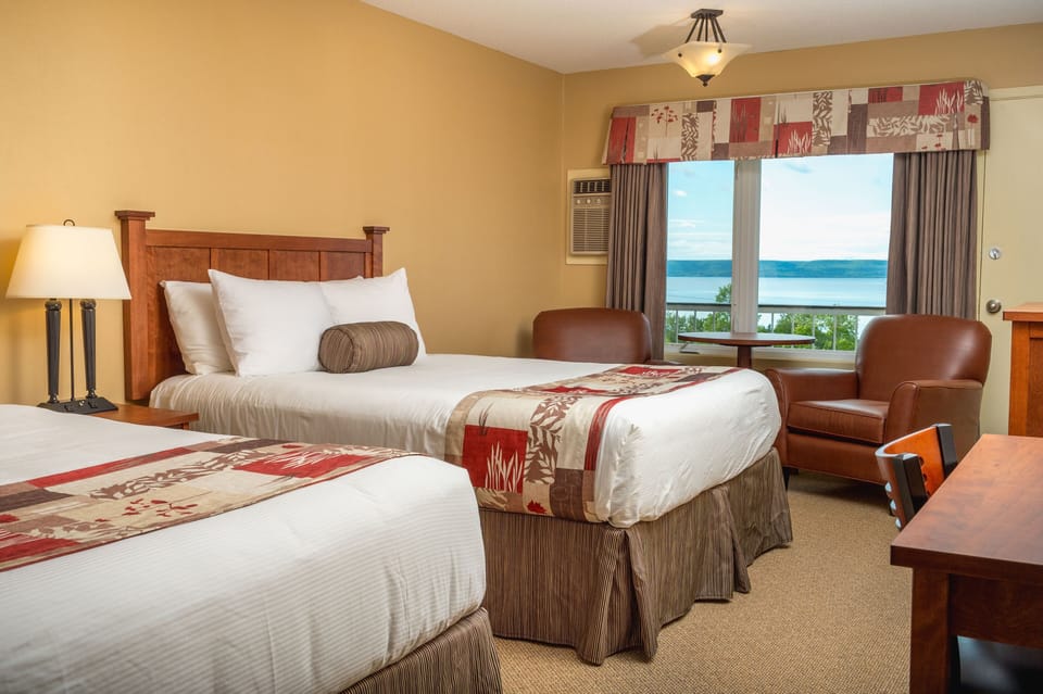 Standard Room, 2 Queen Beds, Lake View | Desk, blackout drapes, iron/ironing board, free WiFi