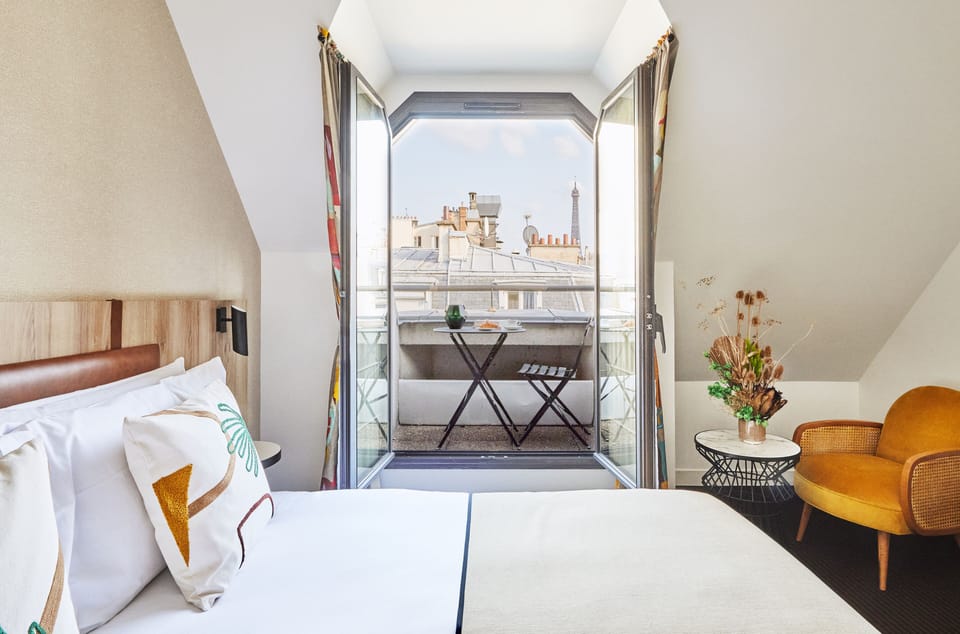 Superior Room, Balcony (Eiffel Tower) | Premium bedding, minibar, in-room safe, individually decorated