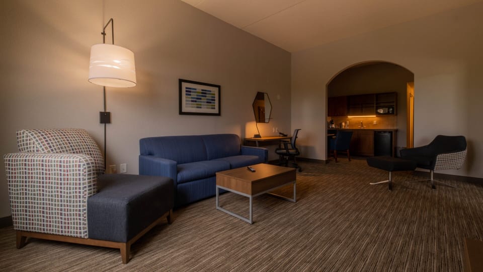 In-room safe, desk, laptop workspace, blackout drapes