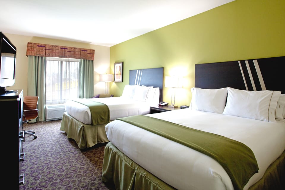 Standard Room, 2 Queen Beds, Microwave (Minifridge) | Desk, blackout drapes, iron/ironing board, free WiFi