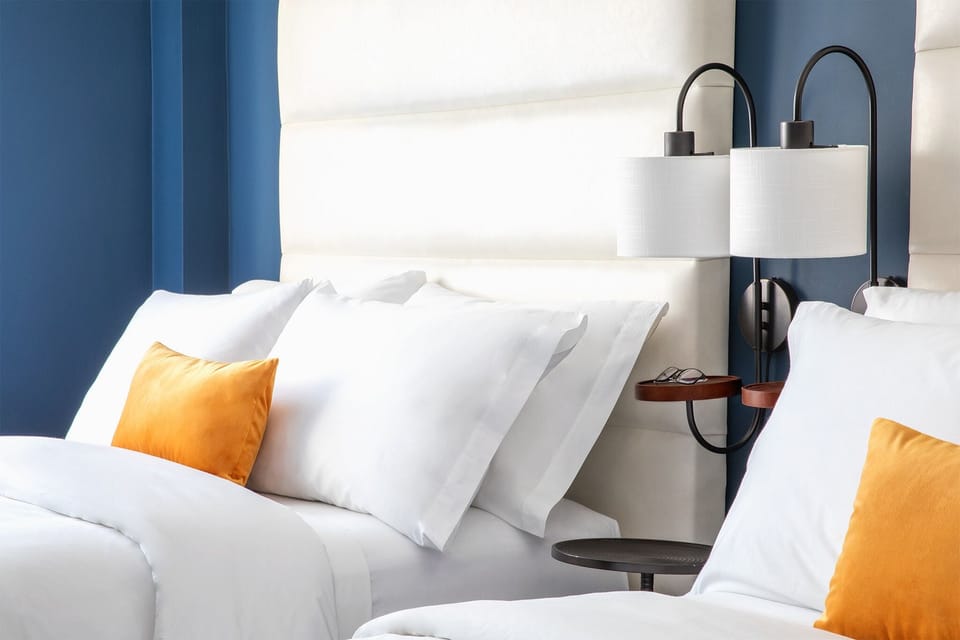 Premium bedding, pillowtop beds, in-room safe, individually decorated