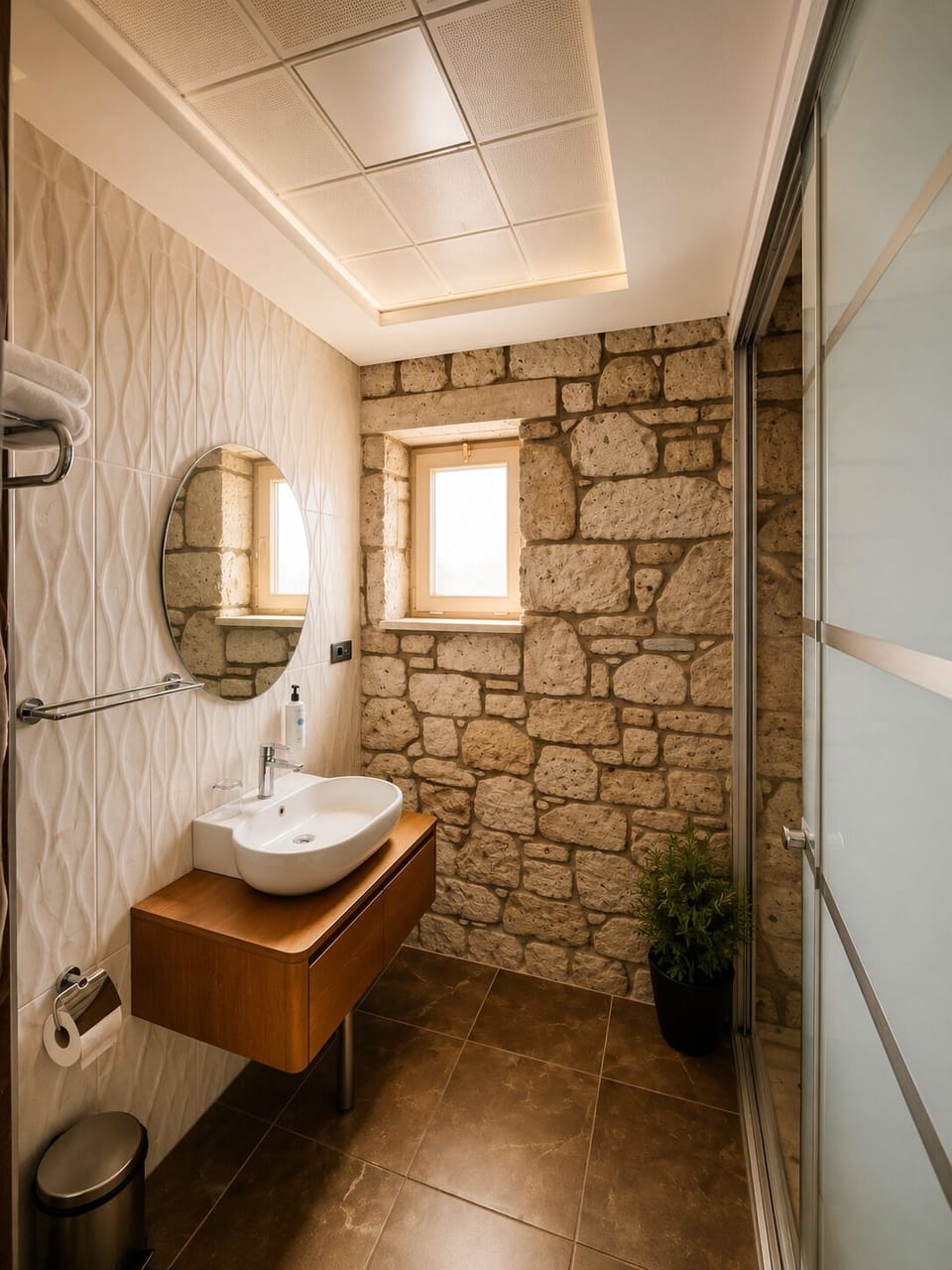 Deluxe Double Room | Bathroom | Shower, rainfall showerhead, free toiletries, hair dryer