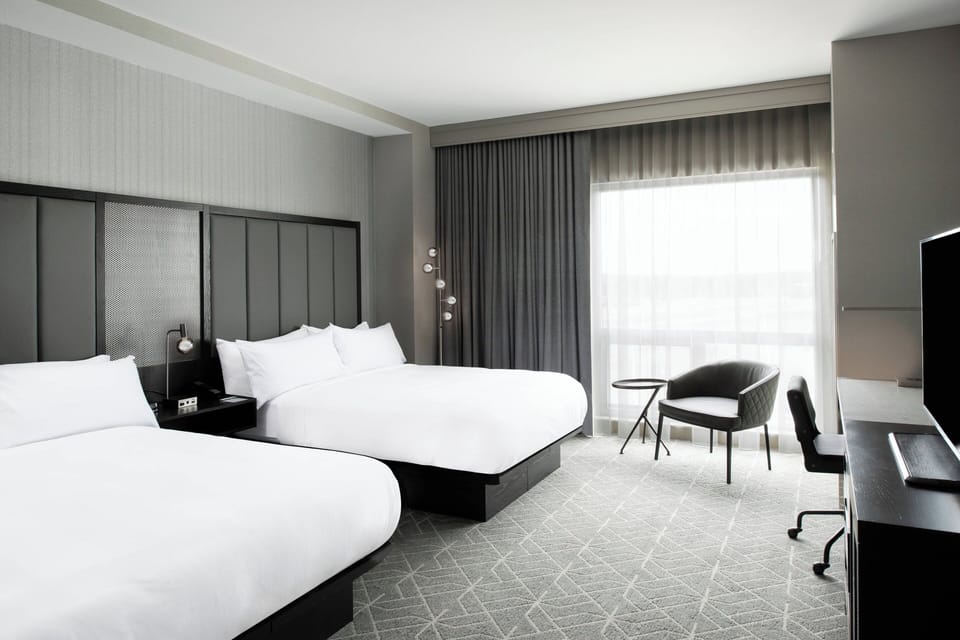 Premium bedding, pillowtop beds, in-room safe, desk