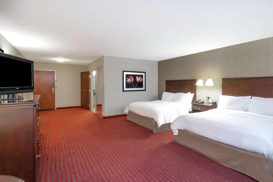 Classic Room, 2 Queen Beds, Accessible, Bathtub | Pillowtop beds, in-room safe, desk, laptop workspace
