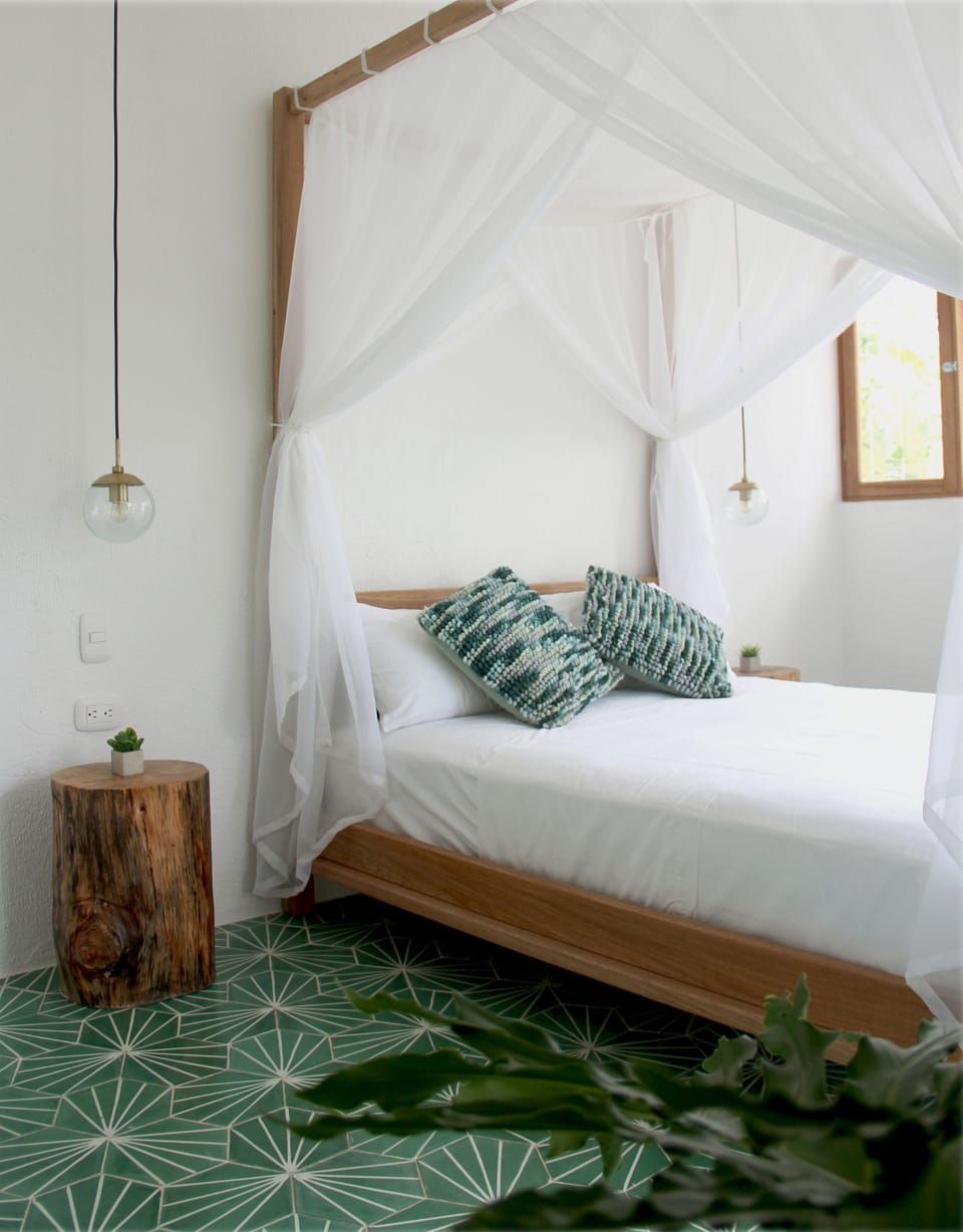 Design Double Room, Pool View | 1 bedroom, in-room safe, WiFi (free), bed sheets