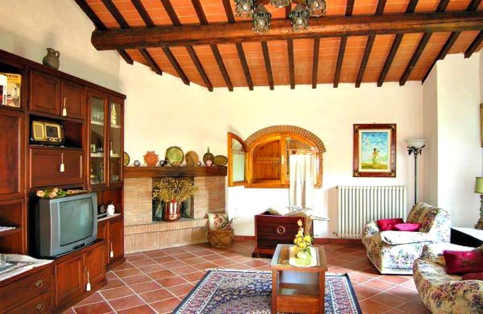 Comfort Villa | Living area | Flat-screen TV, fireplace