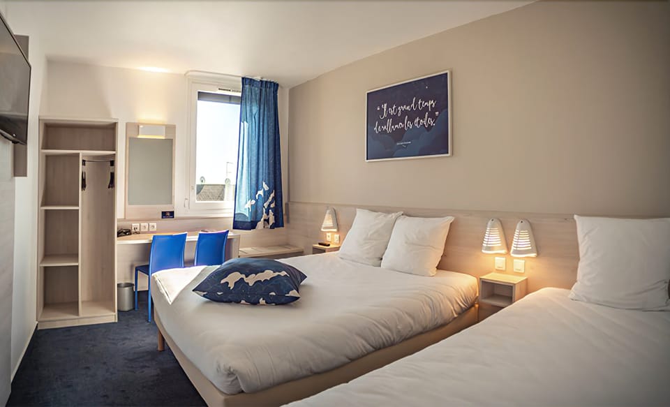 Triple Room | Premium bedding, Select Comfort beds, in-room safe, desk