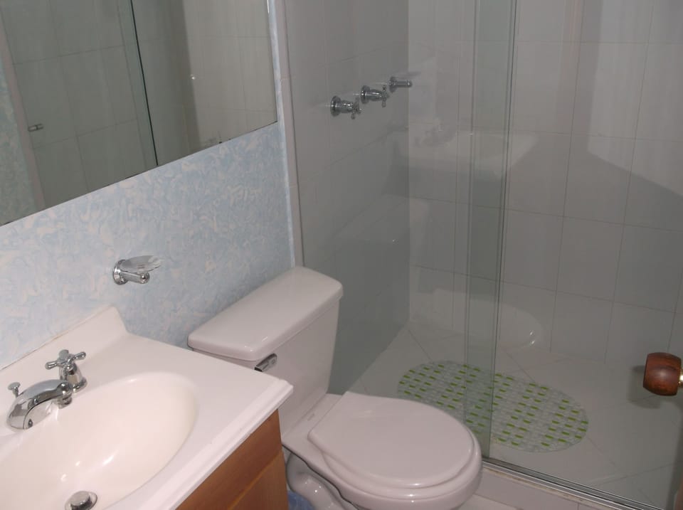 Basic Apartment, 2 Bedrooms, City View | Bathroom | Shower