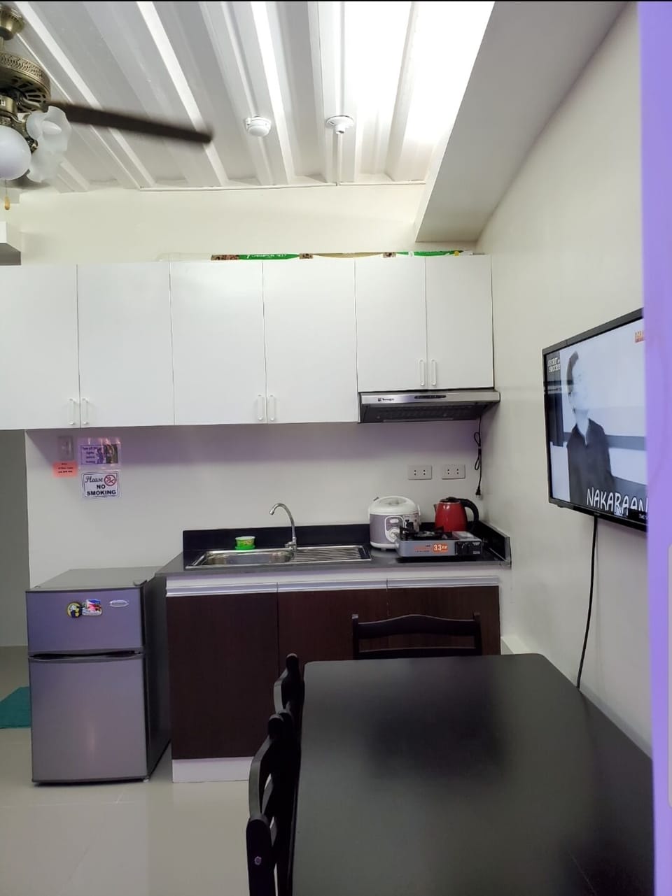 Standard Studio | Private kitchenette | Full-size fridge, microwave, stovetop, coffee/tea maker