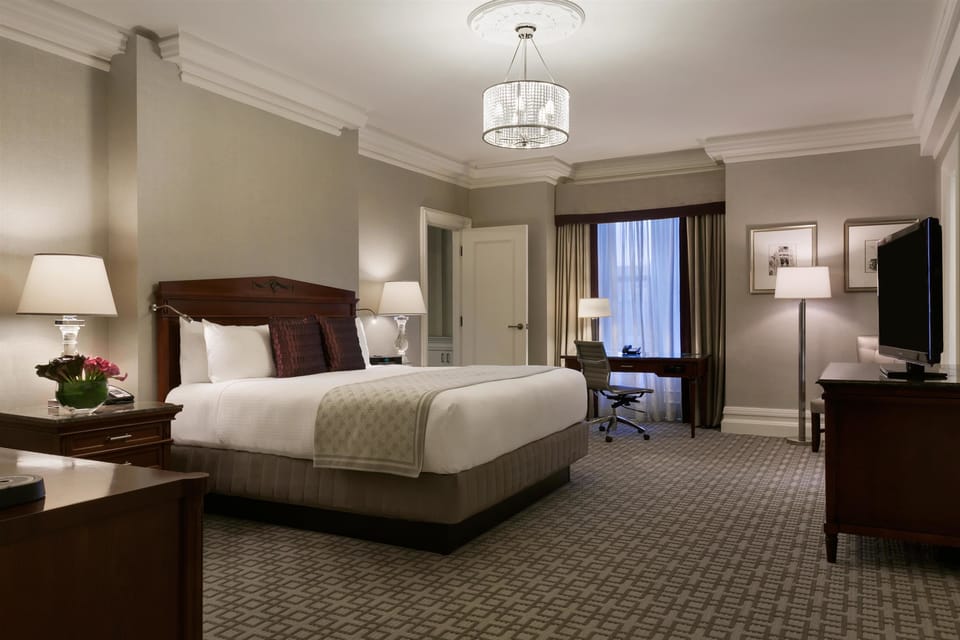 Suite, 1 King Bed (View of Boston Public Library) | Premium bedding, pillowtop beds, in-room safe, individually decorated