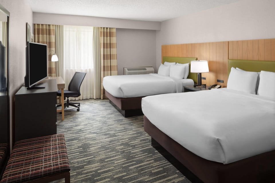 Room, 2 Double Beds, Non Smoking | Egyptian cotton sheets, premium bedding, pillowtop beds
