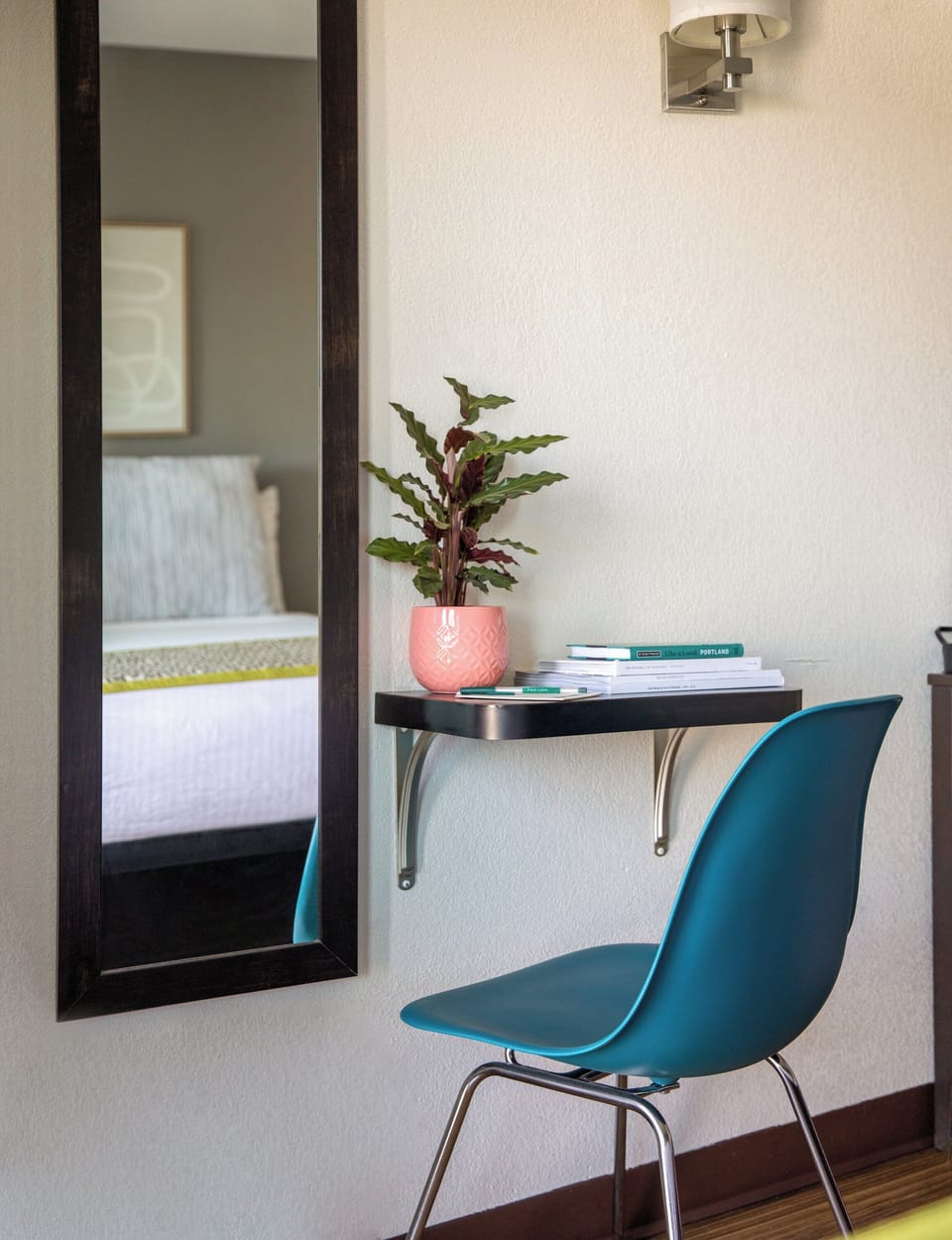 Desk, blackout drapes, free WiFi, bed sheets