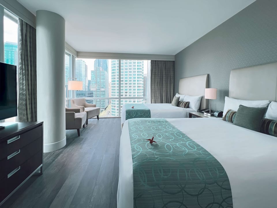 Superior Two Double Room | Premium bedding, in-room safe, desk, blackout drapes