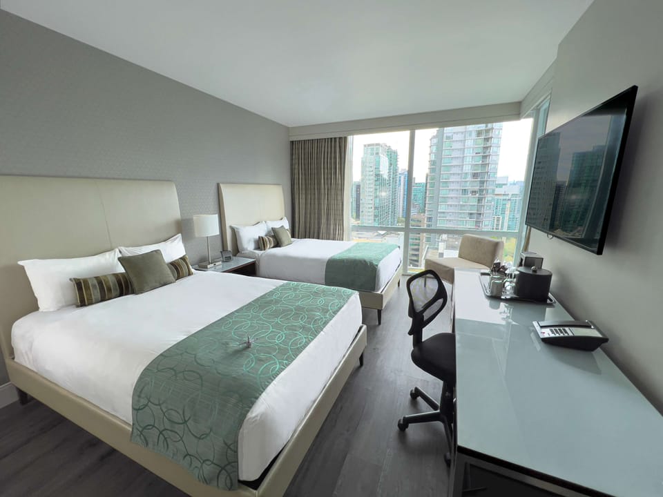 Comfort Two Double Room | Premium bedding, in-room safe, desk, blackout drapes