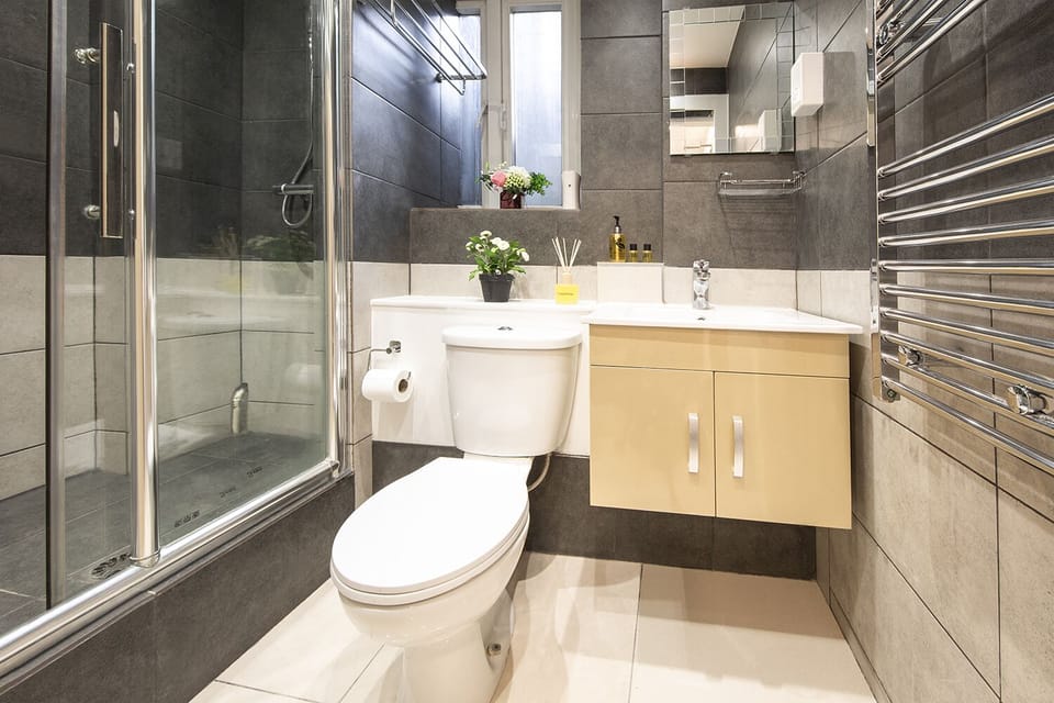 Suite, Ensuite (4 Persons) | Bathroom | Shower, hair dryer, towels, soap