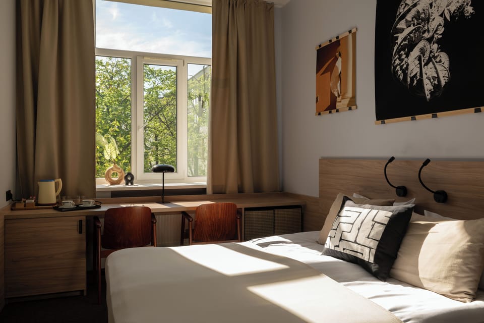 Standard Double Room | Hypo-allergenic bedding, desk, laptop workspace, blackout drapes