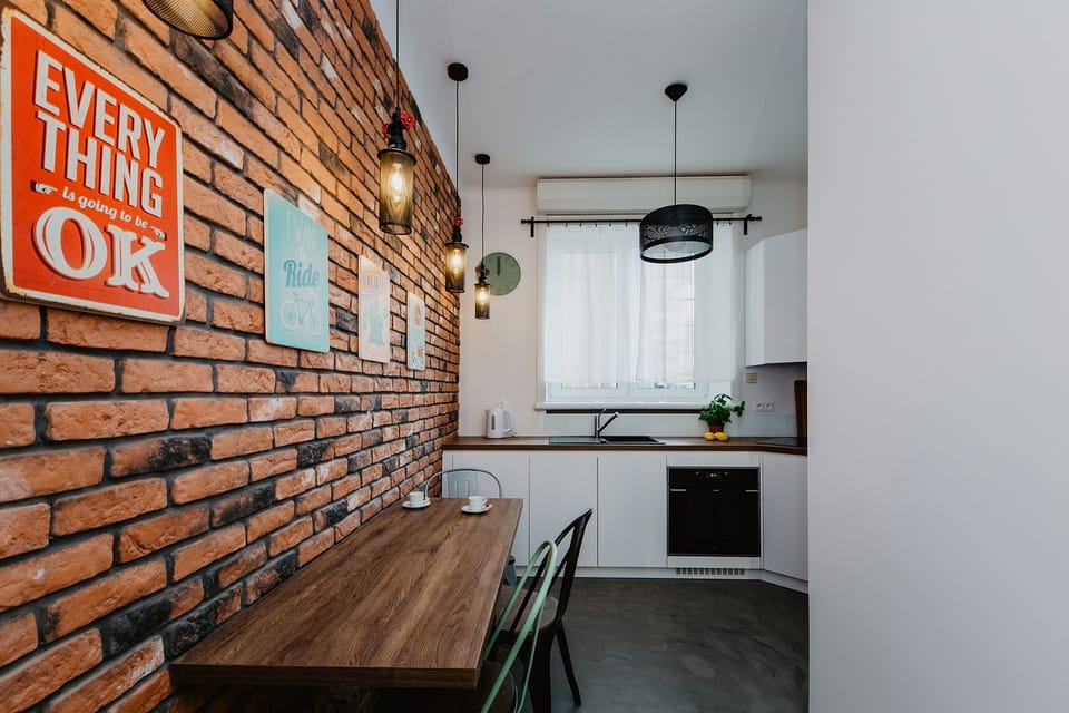 Exclusive Apartment, 2 Bedrooms, Terrace, City View | Private kitchen | Fridge, microwave, oven, stovetop