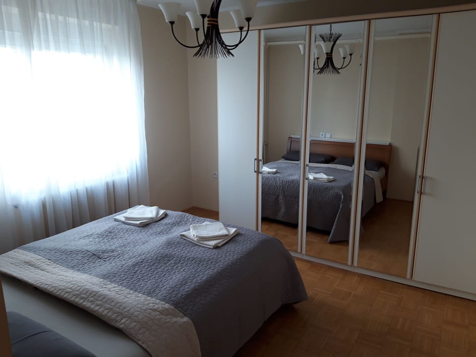 Apartment, 3 Bedrooms, Private Bathroom, Garden Area | Iron/ironing board (on request), WiFi (free), bed sheets