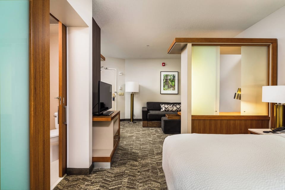 Studio, 1 King Bed with Sofa bed | Premium bedding, down comforters, pillowtop beds, desk