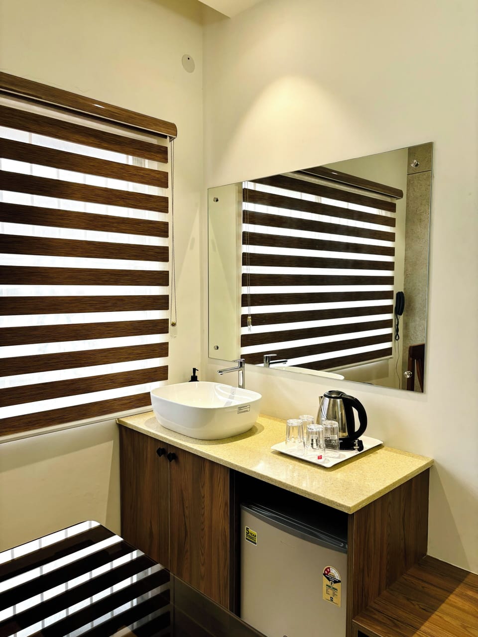 Luxury Suite | Premium bedding, blackout drapes, soundproofing, iron/ironing board