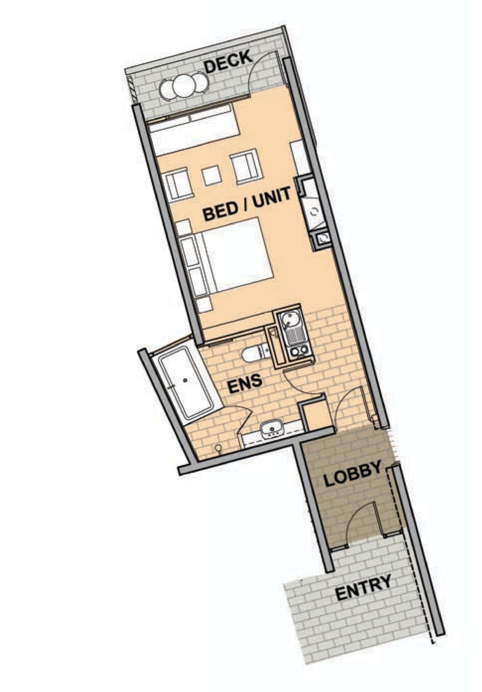 Sky Lodge Studio | Floor plan