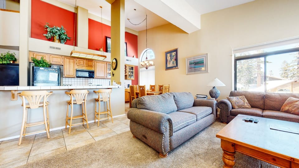Condo, 2 Bedrooms | Living area | TV, fireplace