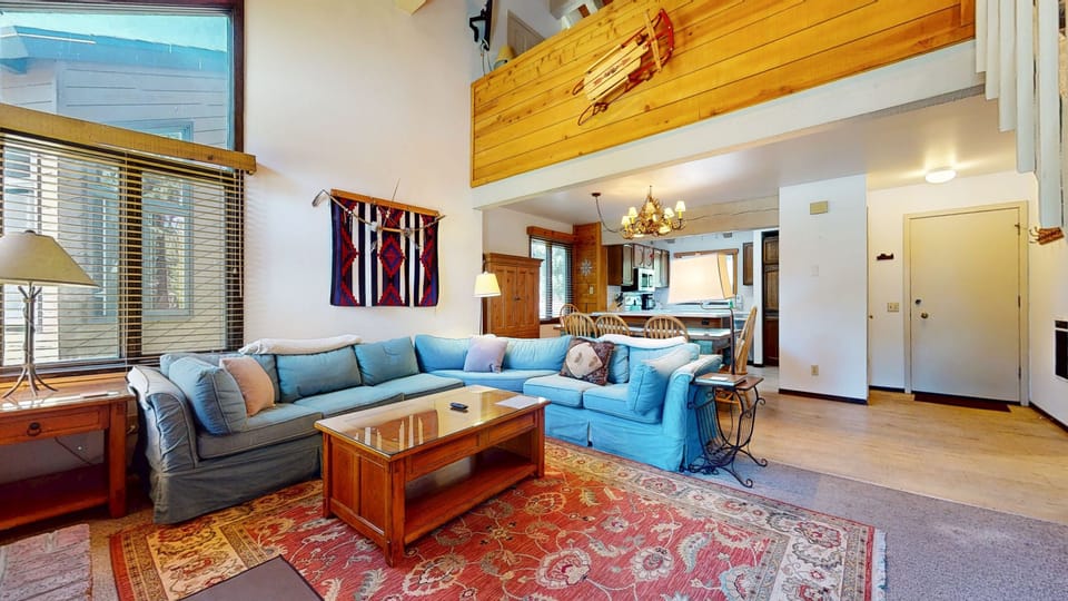 Condo, 1 Bedroom | Living area | TV, fireplace