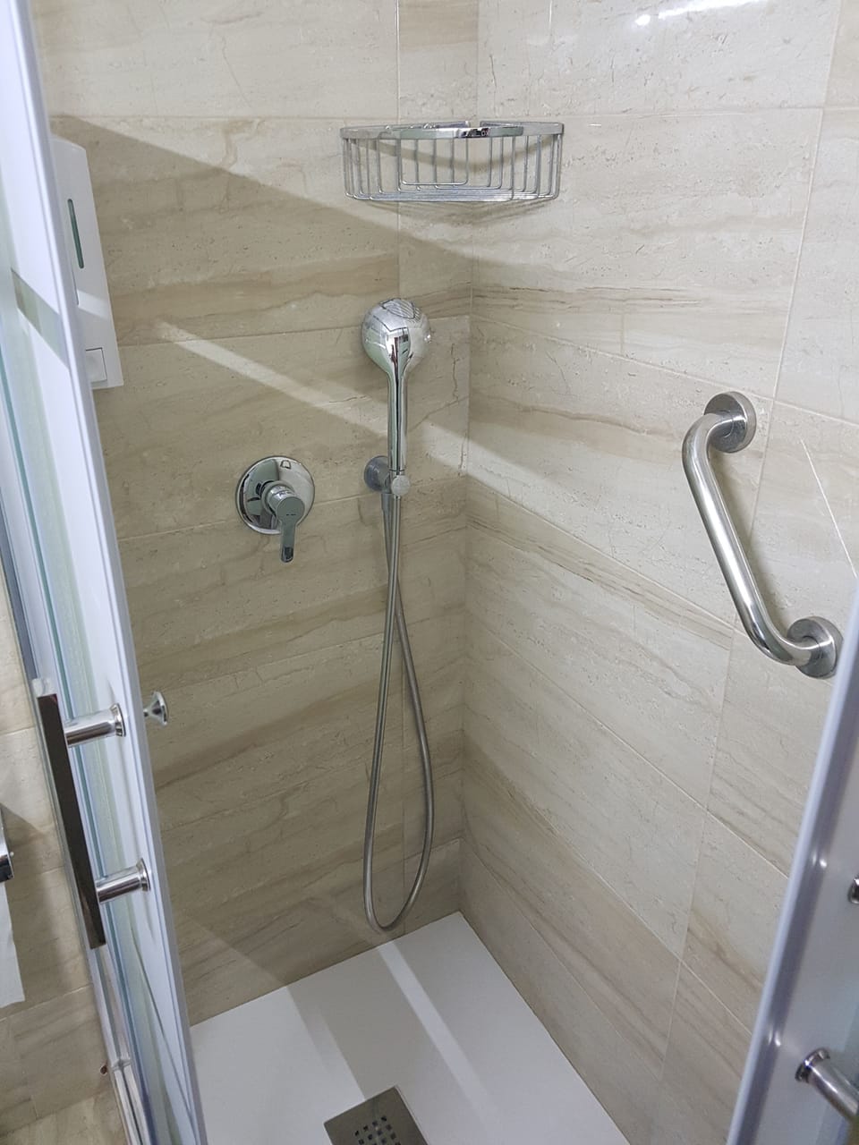 Double Room, Balcony | Bathroom shower