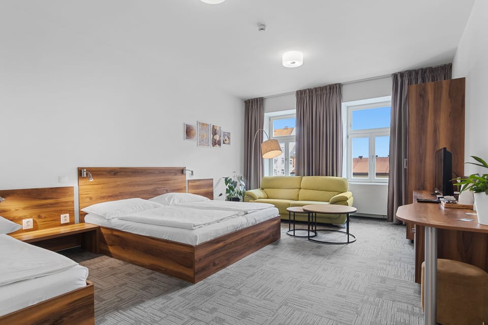 Suite, 2 Bedrooms | Desk, soundproofing, free WiFi, bed sheets