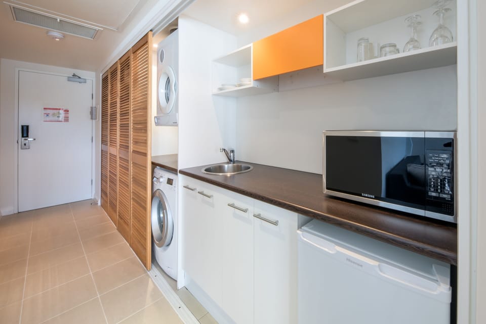 Microwave, electric kettle, toaster, eco-friendly cleaning products