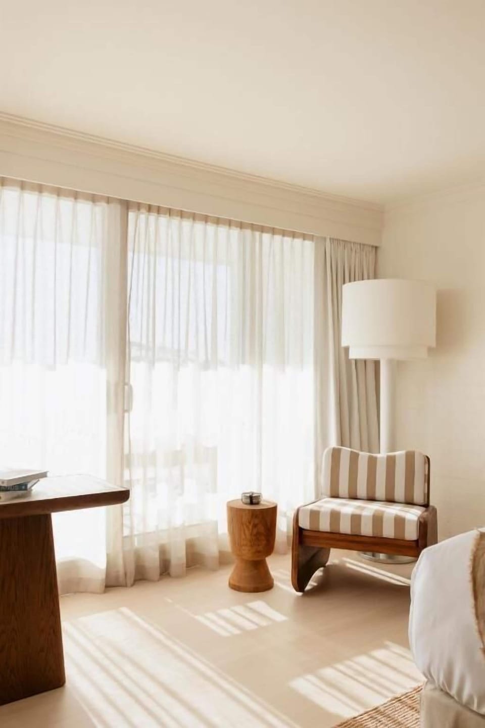 Marina Ocean View Suite | Living area | 50-inch flat-screen TV with digital channels, TV