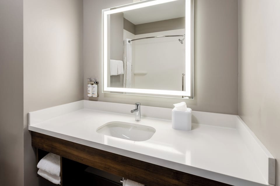 Premium bedding, memory foam beds, in-room safe, desk