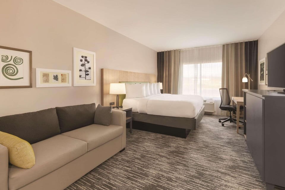 Studio Suite, 1 King Bed with Sofa bed, Non Smoking | Hypo-allergenic bedding, desk, blackout drapes, iron/ironing board