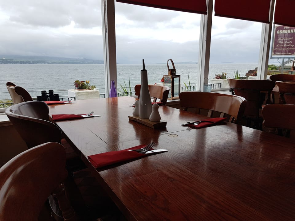 Breakfast, lunch and dinner served