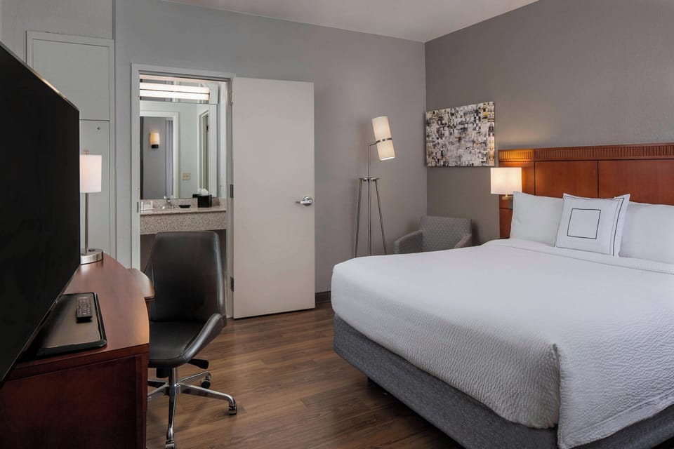 In-room safe, desk, blackout drapes, iron/ironing board