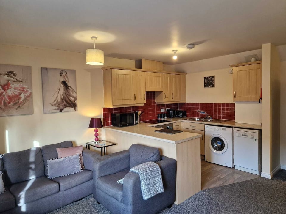 Standard Apartment, 2 Bedrooms | Living area | Flat-screen TV